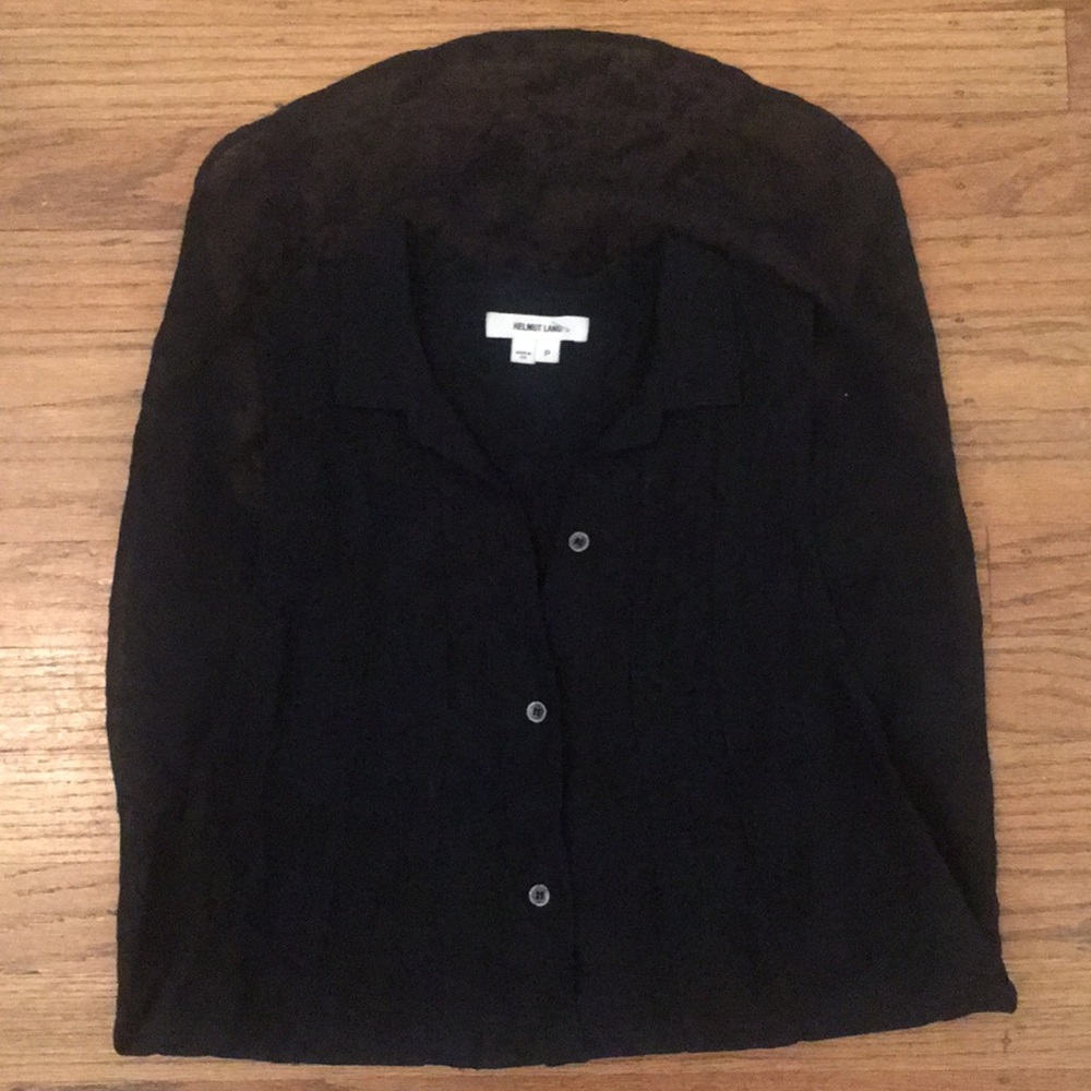 Helmet Lang Silk and Linen Top